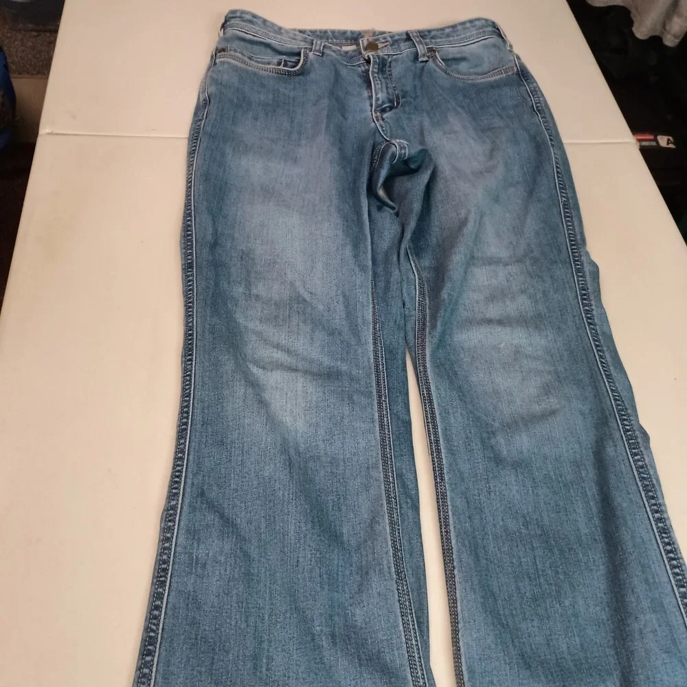 Carhartt Men Original Fit Bootcut Jeans Light Wash Denim‎ Size 10 Regular